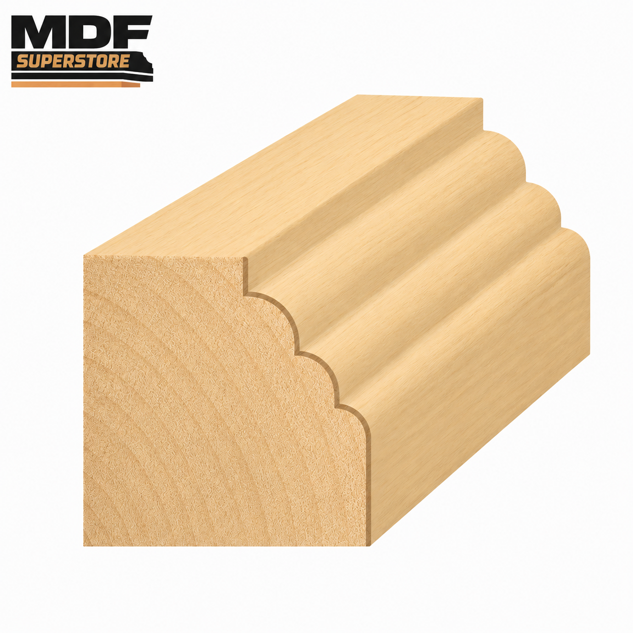 011 Reeded Dado Rail 2 Moulding 41mm x 20mm