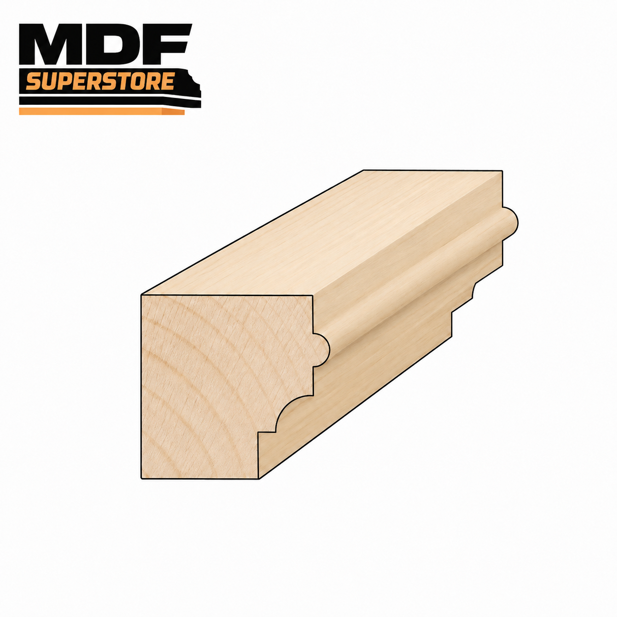 002 Small Ogee Dado Rail Moulding 41mm x 20mm