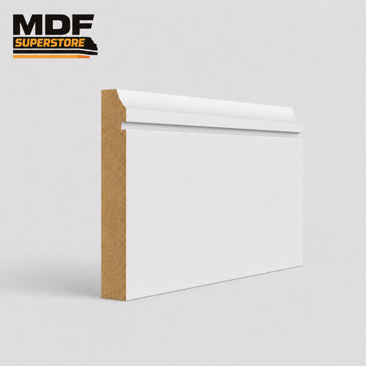 Scalloped Grooved Skirting Board MDF Primed
