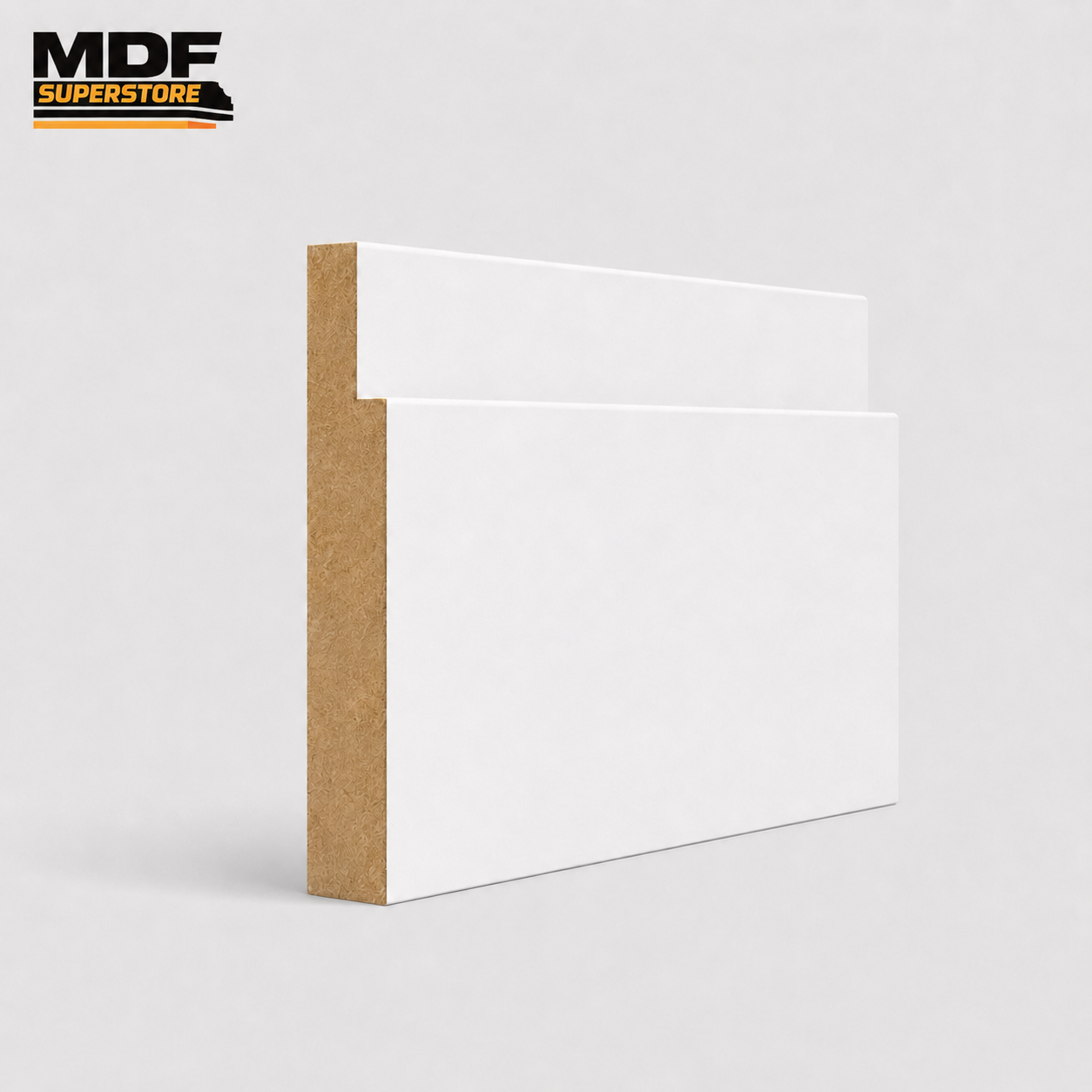 Stepped 2 Skirting Board MDF Primed