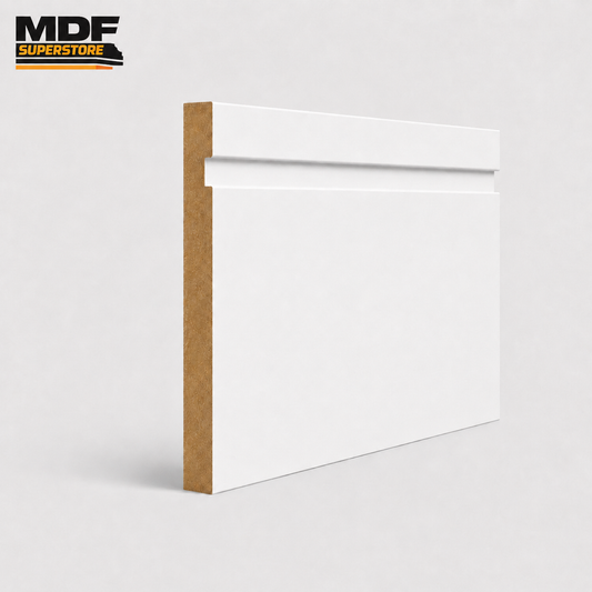 Large groove Skirting Board MDF Primed
